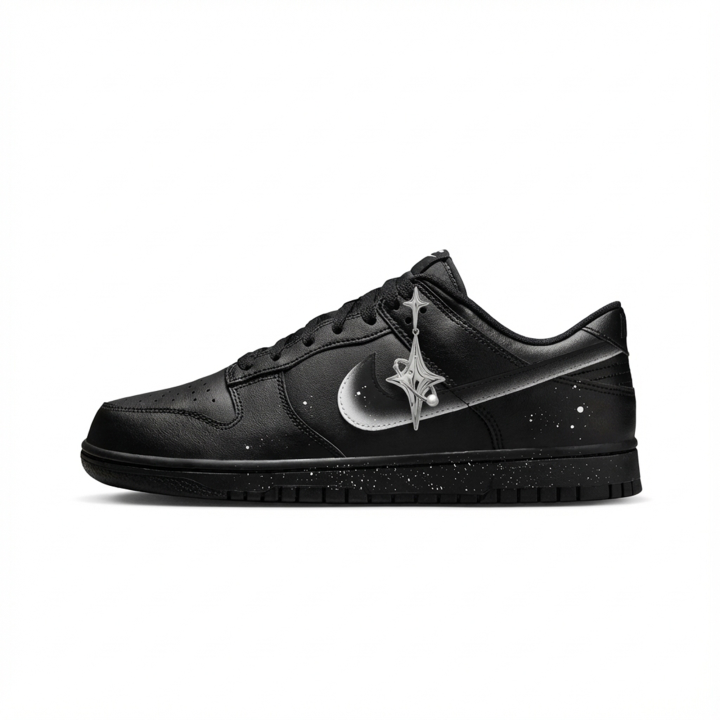 Nike Nike Dunk Abrasion Resistant Breathable Low top Skateboard Shoes Unisex Black White