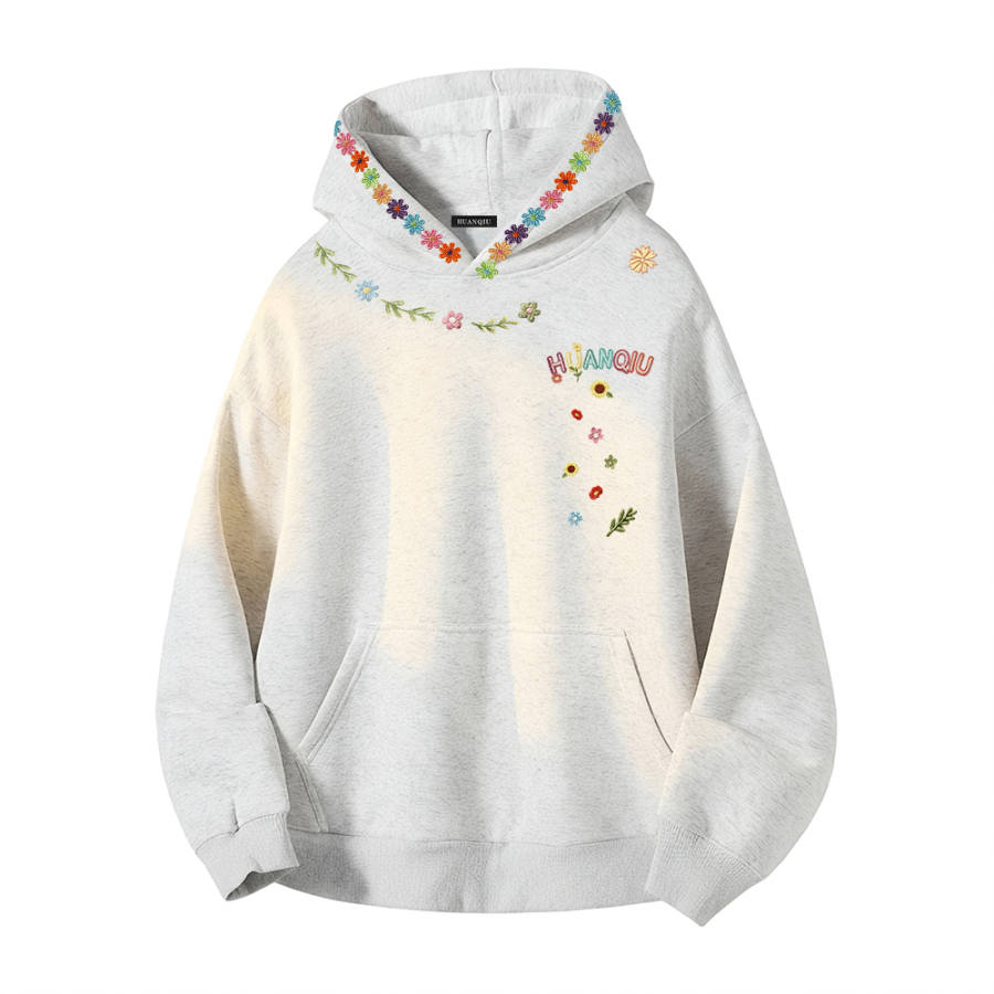 HUANQIU Sweatshirts Unisex Hooded Thickened Heavyweight