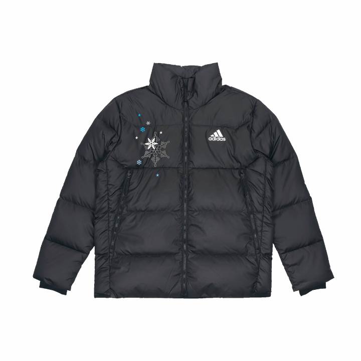 Adidas Adidas Down Jackets Unisex Black Stand Collar Moderate