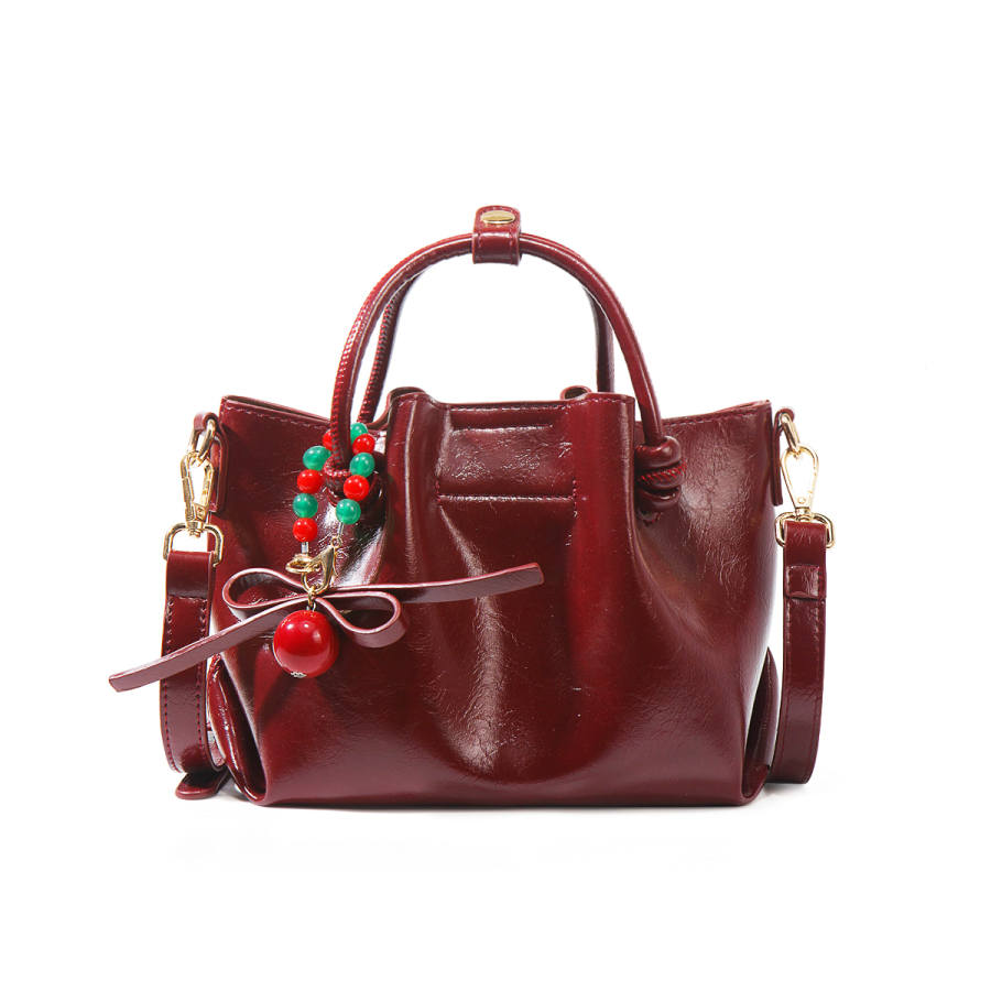 PAYOT Synthetic Leather Handbag Regular Women's Burgundy
