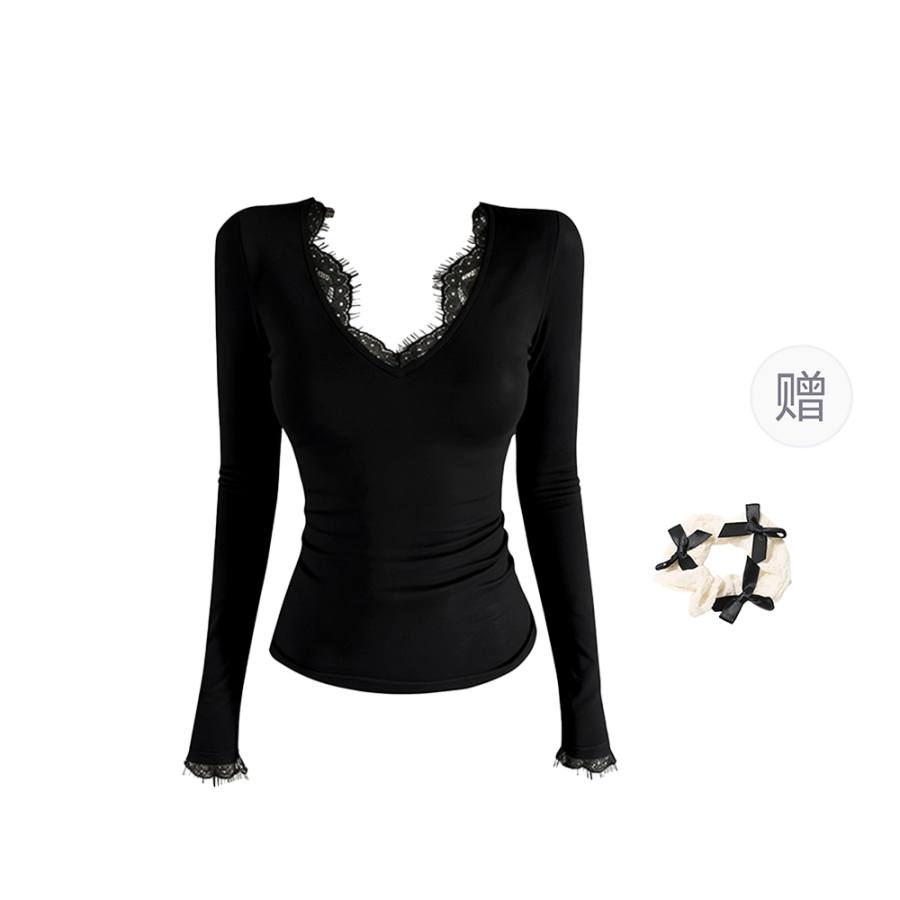 CPAURA Knitwear Women's V Neck Moderate Base Layer