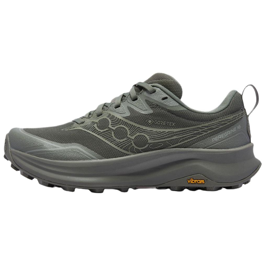 Saucony PEREGRINE Falcon 16 Slip Resistant Waterproof Non Slip And Waterproof Running Shoes Men's Green