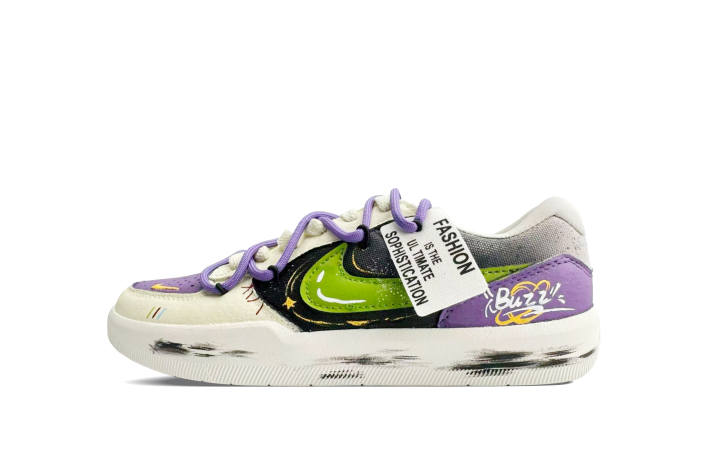 Nike Nike SB Force 58 Light Year Planet Low top Skateboard Shoes Men's Purple Green
