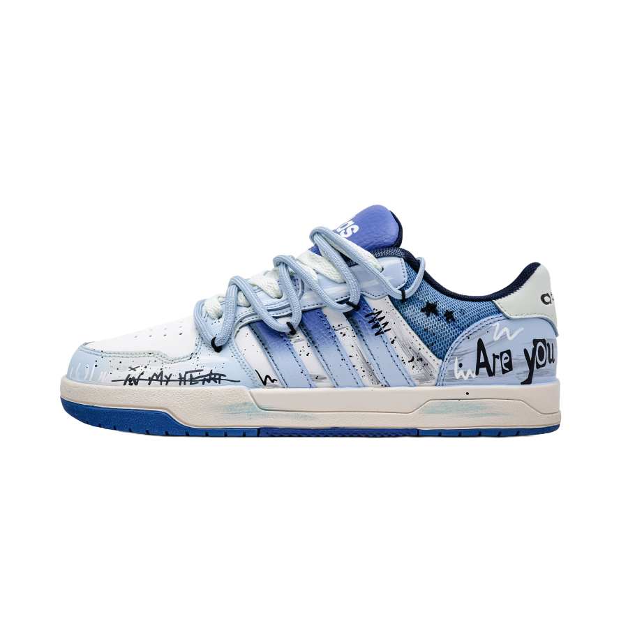 Adidas Neo Entrap Fairy Tale Town Abrasion Resistant Abrasion Resistant Low top Skateboard Shoes Unisex Blue White