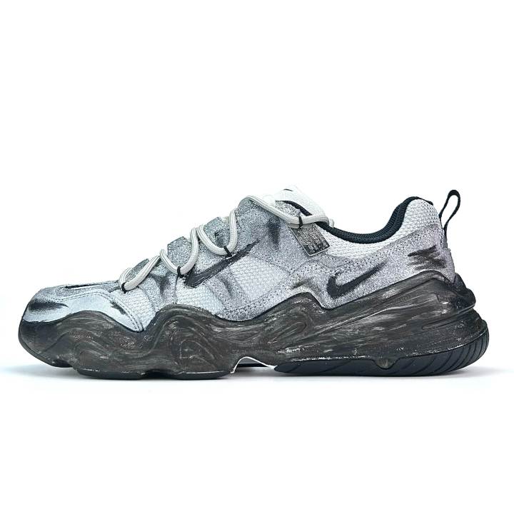 Nike Nike Tech Hera Mist Island Silver Moon Akasagarbha Bodhisattva Premium Niche Deconstruction Low top Casual Shoes Men's