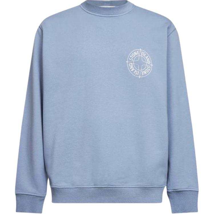 Stone Island compass-logo crew neck sweatshirt