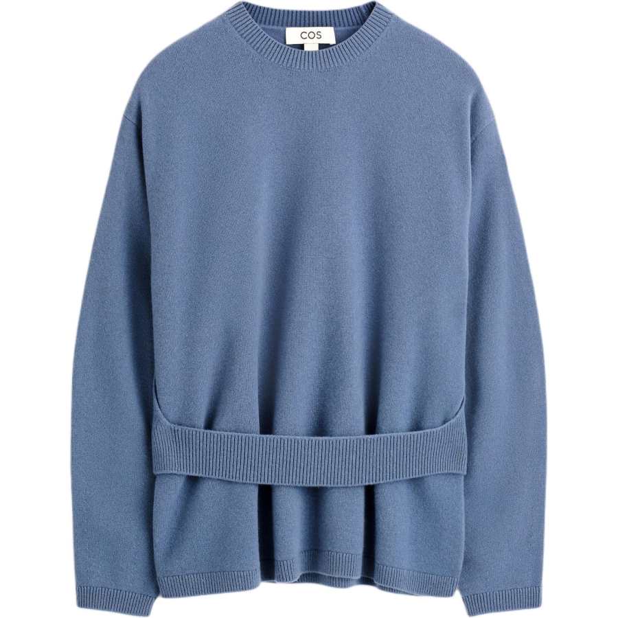 COS Knitwear Women's Steel Blue Crew Neck Moderate