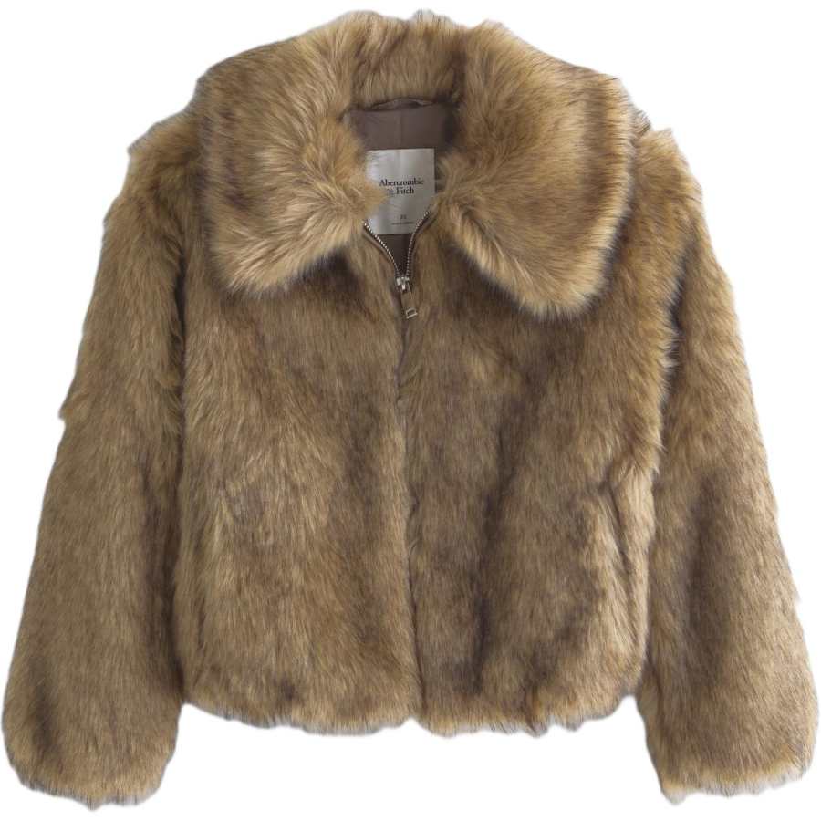 Abercrombie&Fitch Coats Women's Brown Lapel Moderate