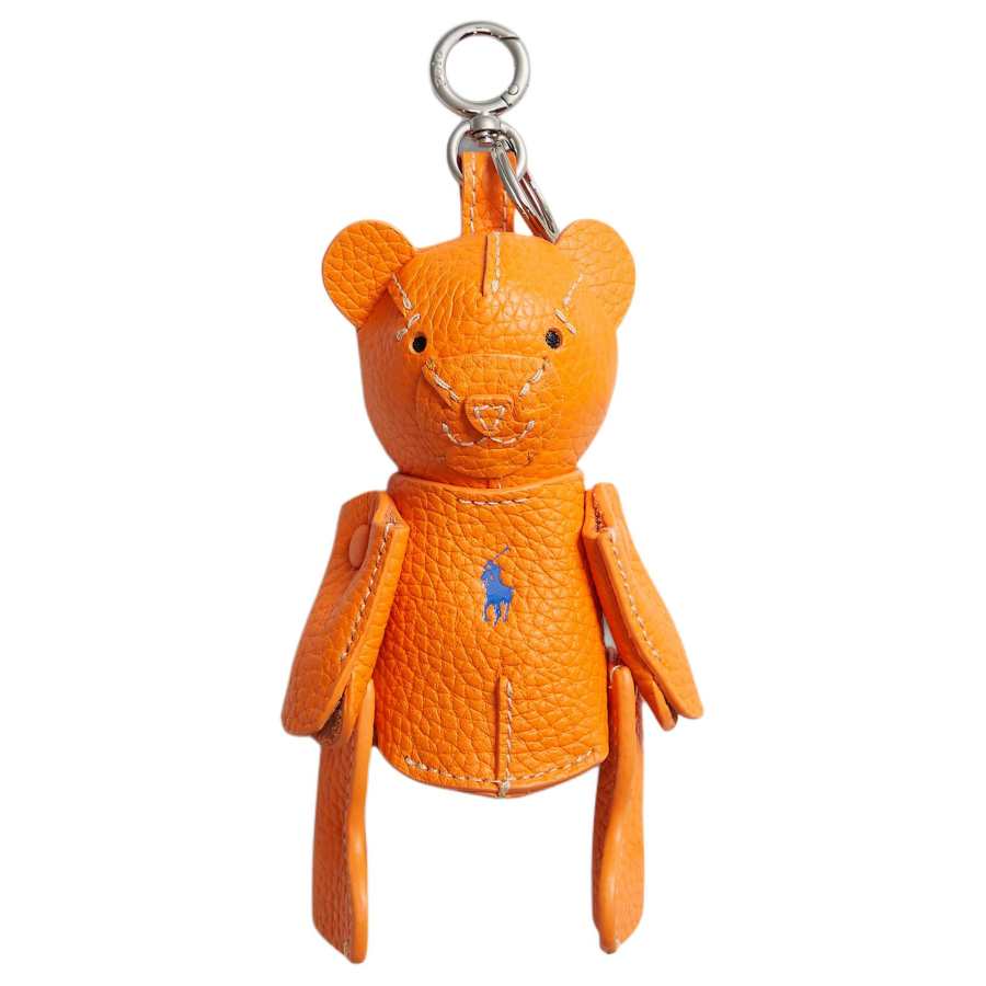 Polo Ralph Lauren Polo Bear Cow Leather Bag Accessory Women's Orange