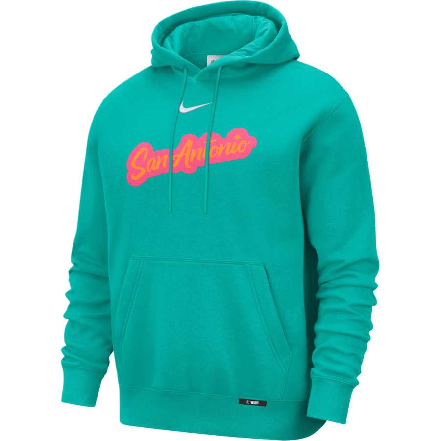 Nike Nike San Antonio Spurs City Edition Men's Nike Basketball Club Pull-Over Hoodie