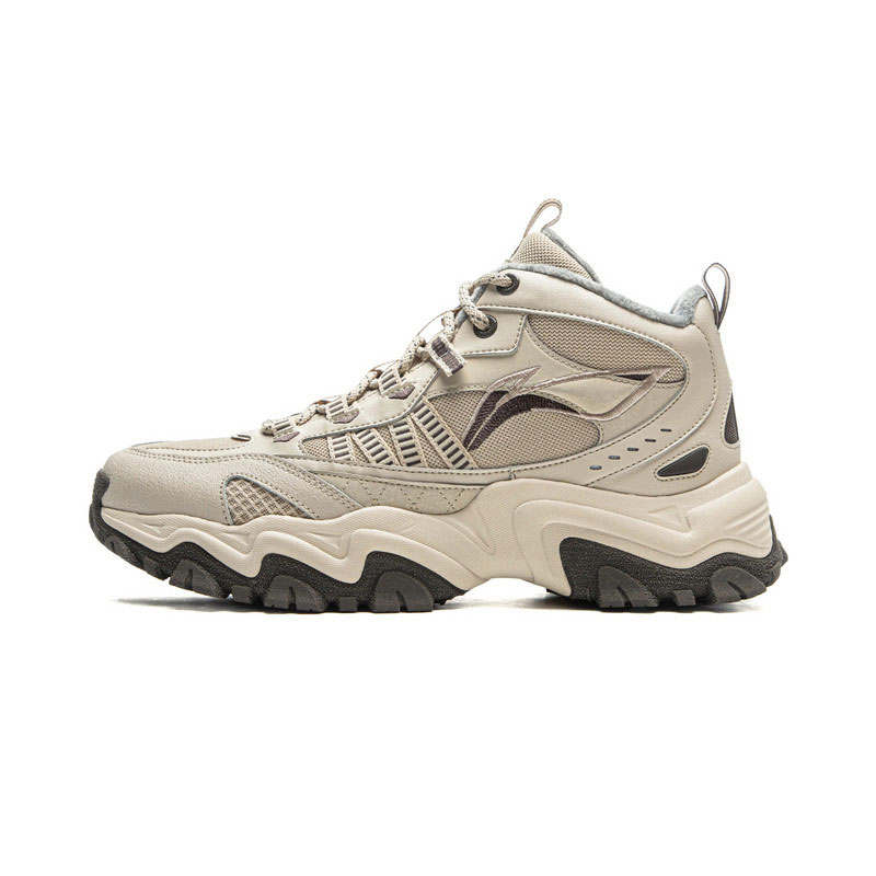 Li-Ning Li Ning Mountain Hiking WNTR HIGH Sports Comfortable Thermal, Fleece Lined High top Casual Shoes Men's