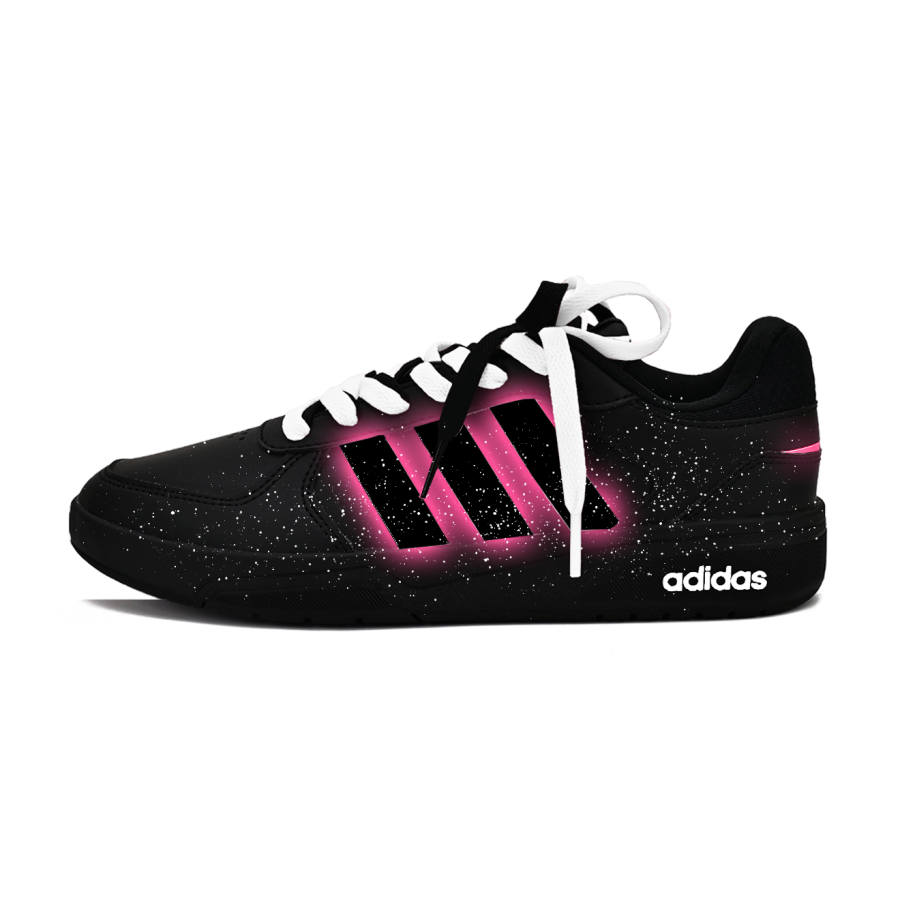 Adidas Neo Courtbeat Crushed Star Abrasion Resistant Low top Skateboard Shoes Unisex Black