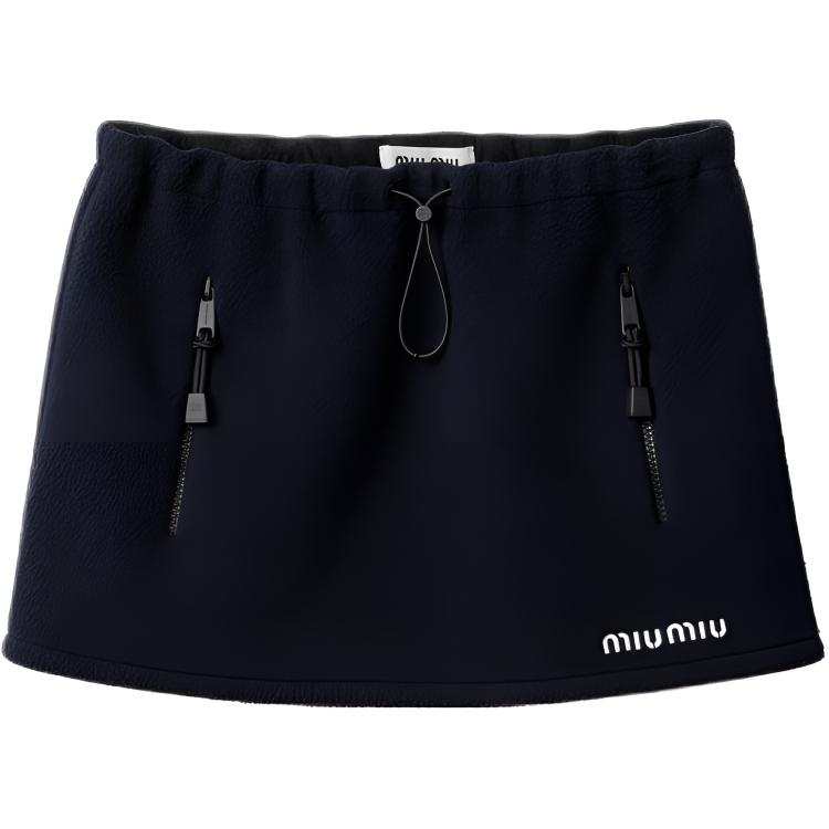 MIU MIU Miu Miu Drawstring Mini Skirt