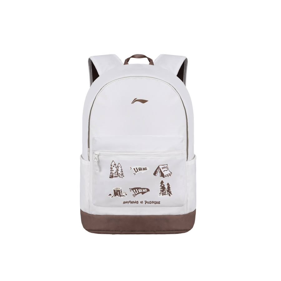 Li-Ning Li Ning Polyester Backpack Regular Unisex Beige