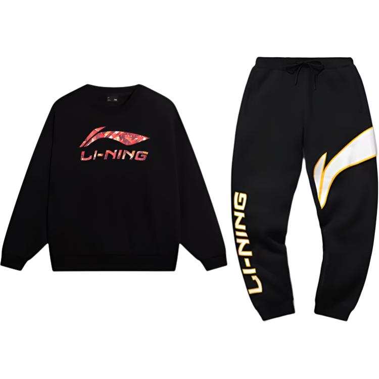 Li-Ning Li Ning Casual Sportswear Unisex Black+Black