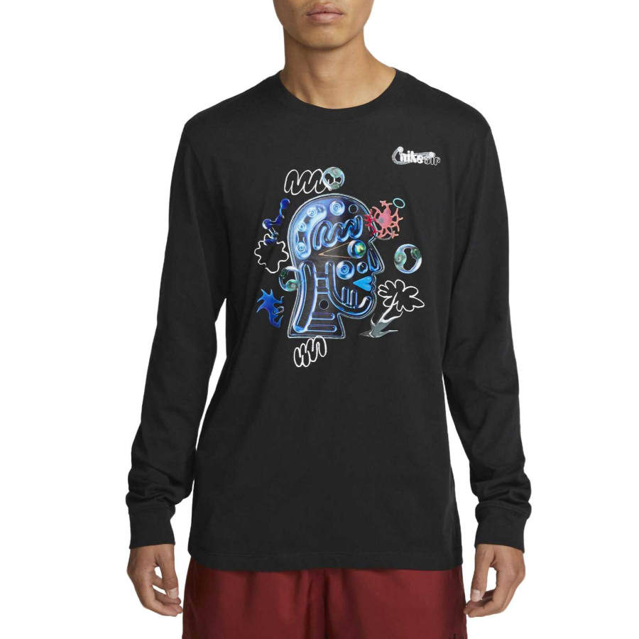 Nike Nike Sportswear T Shirts Men's Black Crew Neck Moderate