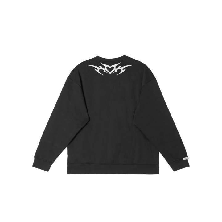 Adidas Adidas LABEL Sweatshirts Unisex Black Crew Neck Moderate Regular