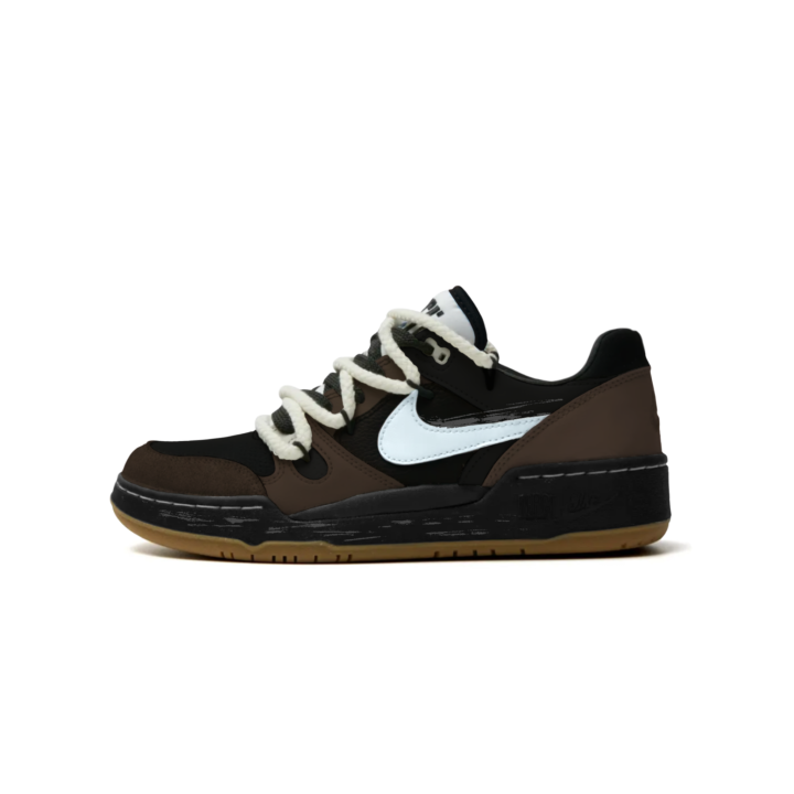 Nike Nike Full Force Dark Night Shadow Vintage Low top Skateboard Shoes Men's Black Brown