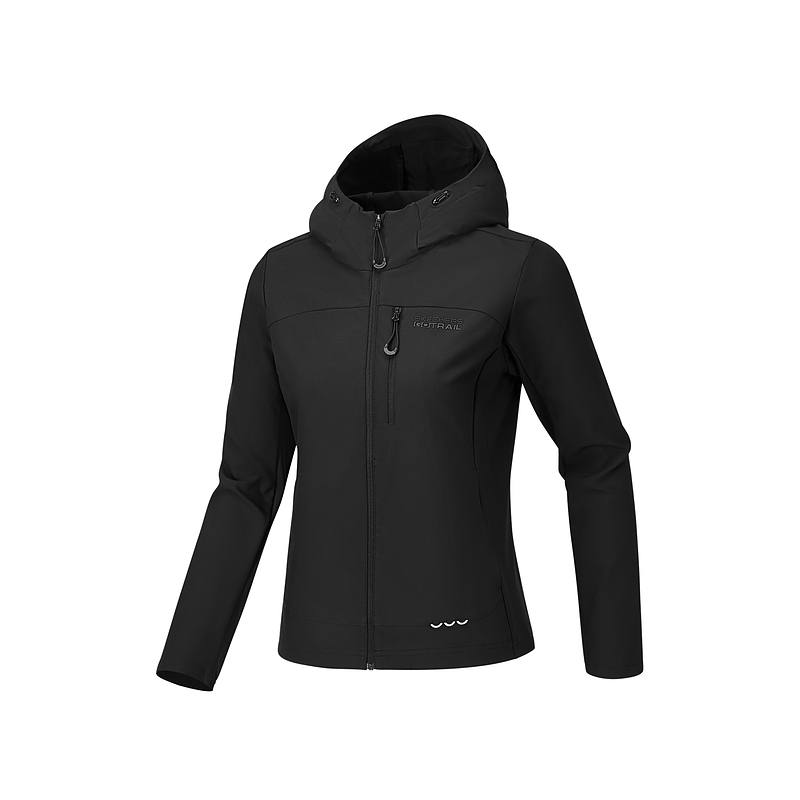 Skechers Jackets Women's Carbon Black/0018 Hooded Moderate Other