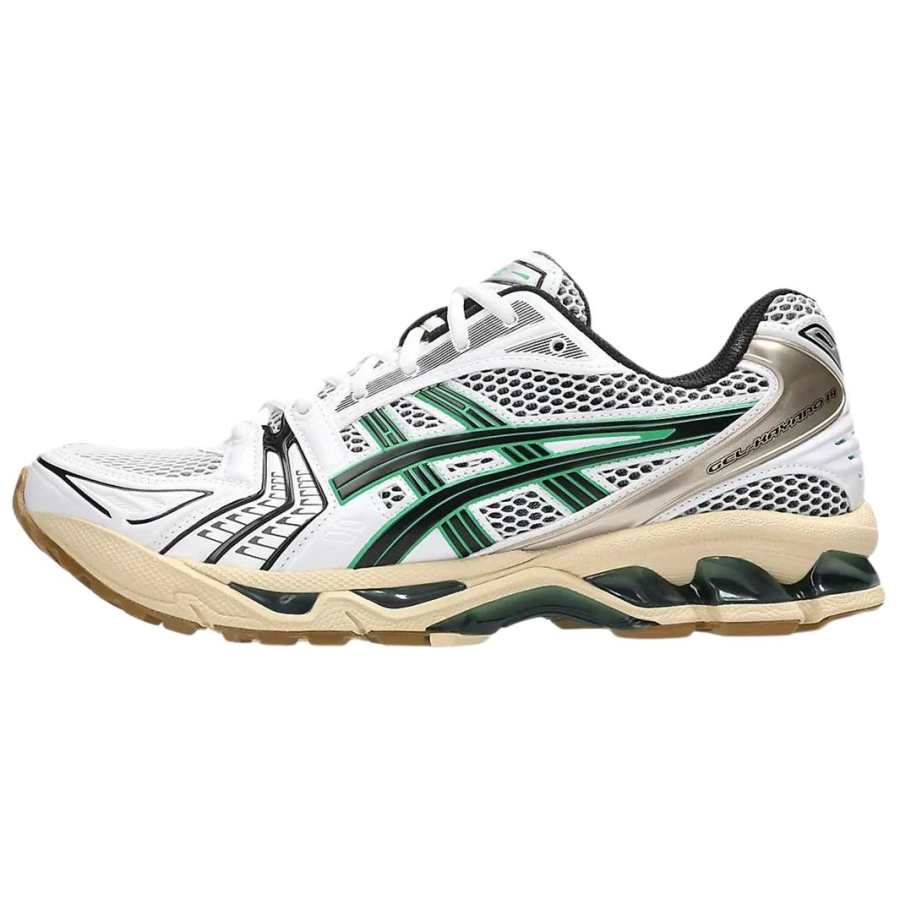 ASICS Gel Kayano 14 Casual Running Shoes Unisex White Green