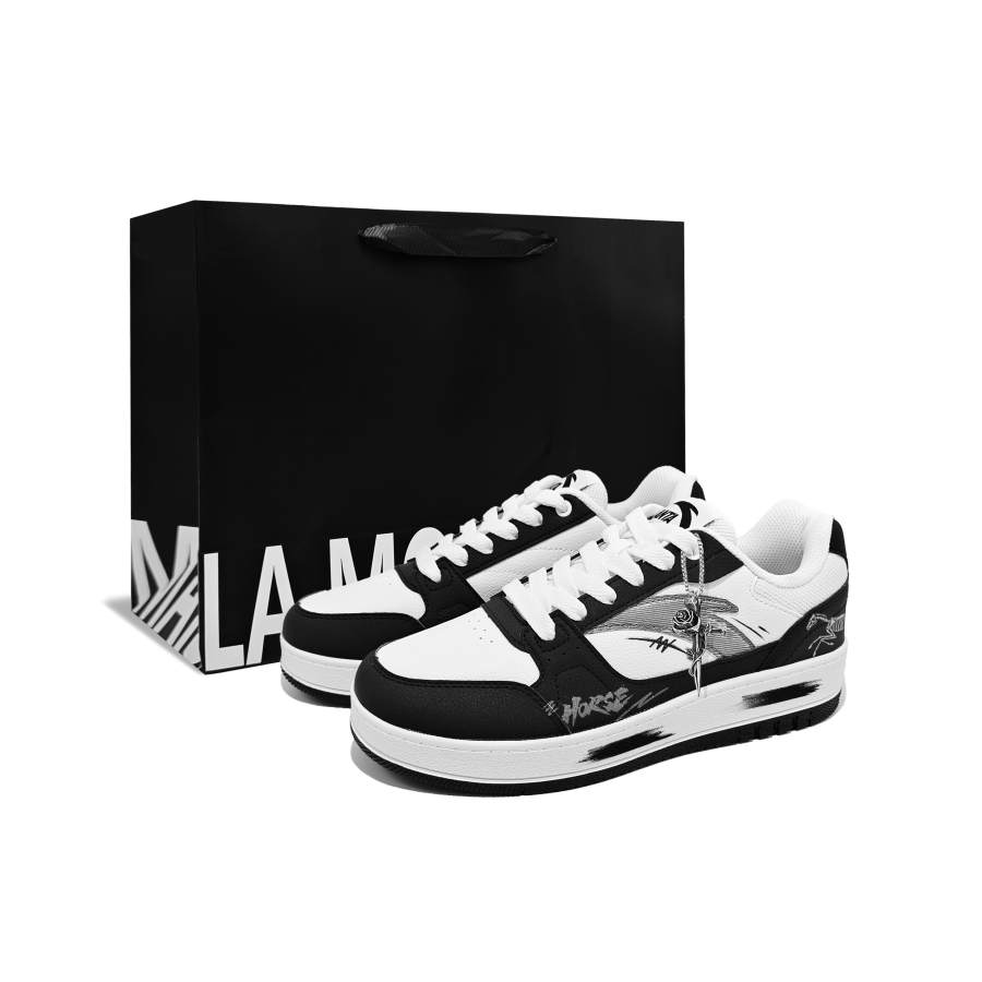 Anta Original 2 Cushioning Abrasion Resistant Low top Skateboard Shoes Unisex Black