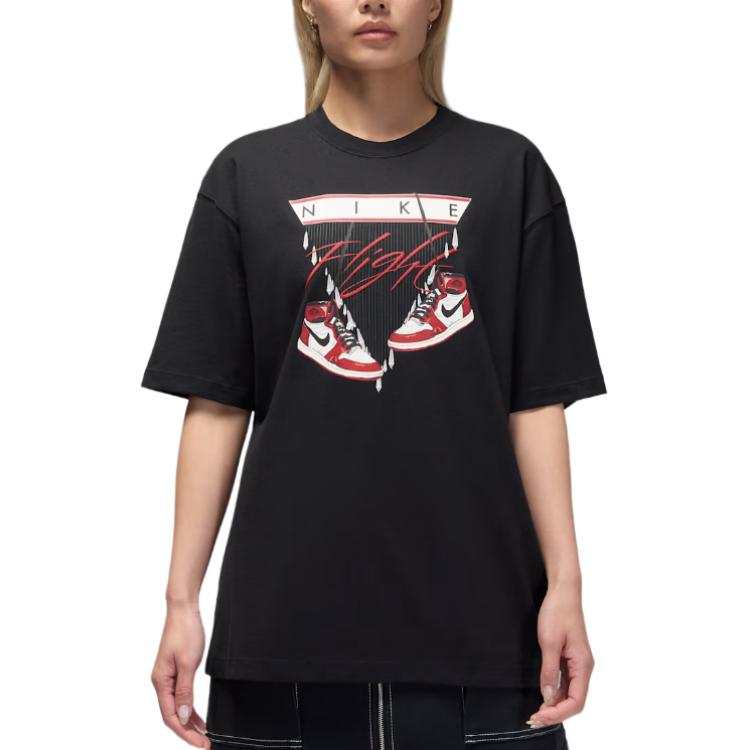 Jordan Jordan T Shirts Women's Black Crew Neck