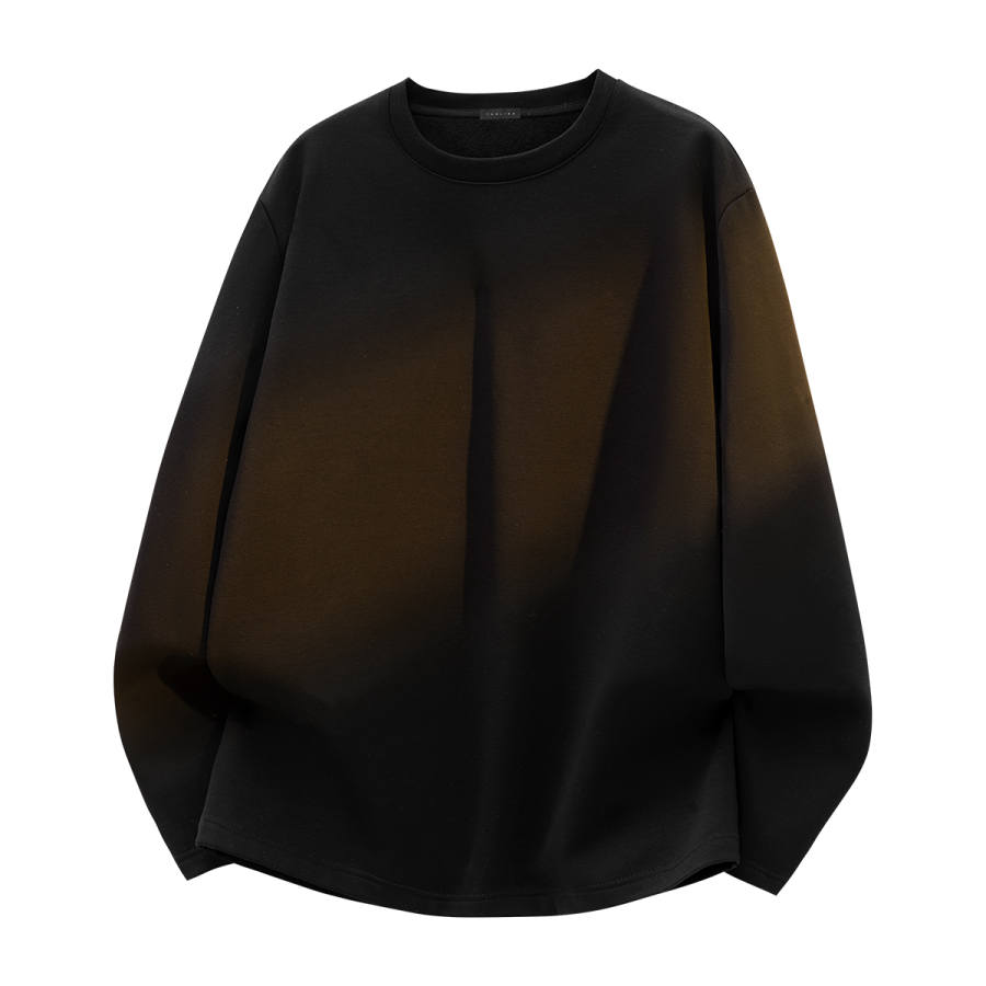 Tonlion T Shirts Unisex Crew Neck Thickened And Fleece Lined Straight Fit