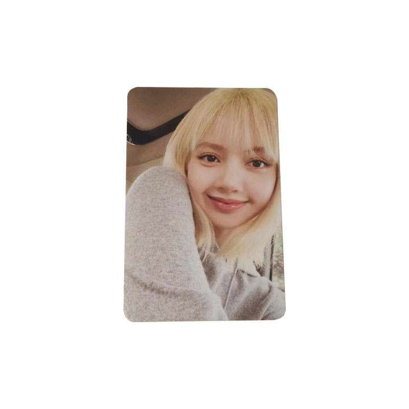 YG ENTERTAINMENT LISA BORN PINK BLACKPINK Exclusive Card Gray Version A Photocards 1 Pc