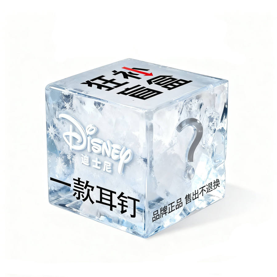 Disney 925 Sterling Silver Brass Stud Earrings Women's