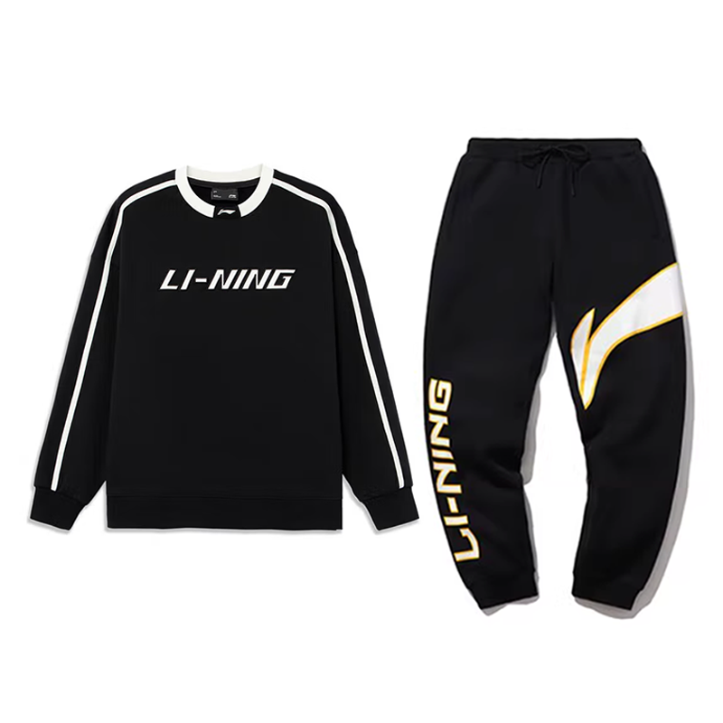Li-Ning Li Ning Casual Sportswear Unisex Black+Black