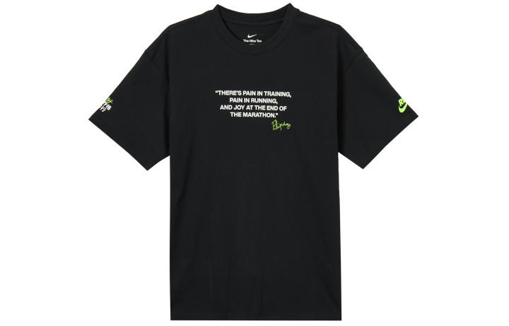 Nike Nike T Shirts Men's Black Crew Neck Moderate