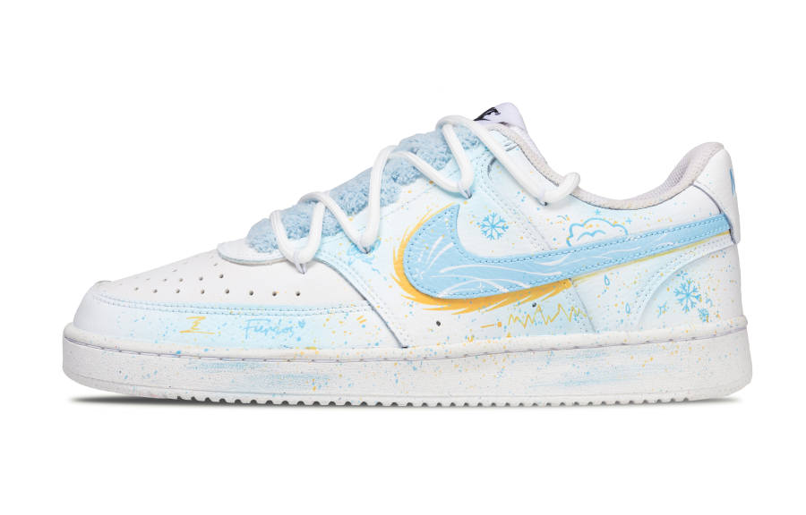 Nike Nike Court Vision 1 Abrasion Resistant Abrasion Resistant Low top Skateboard Shoes Men's Blue Pink
