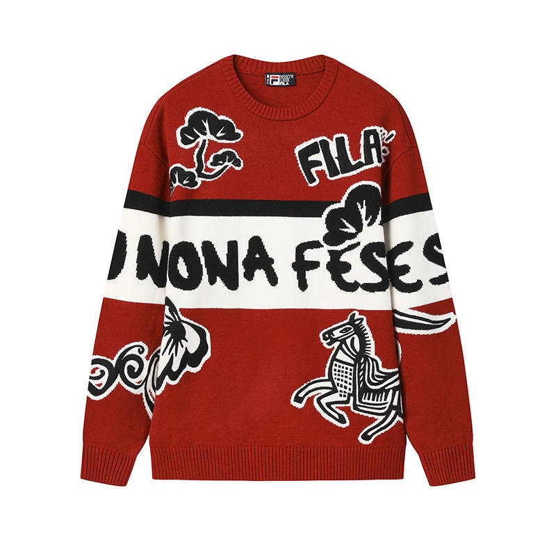 FILA CNY Sweater Unisex Rhythm Red