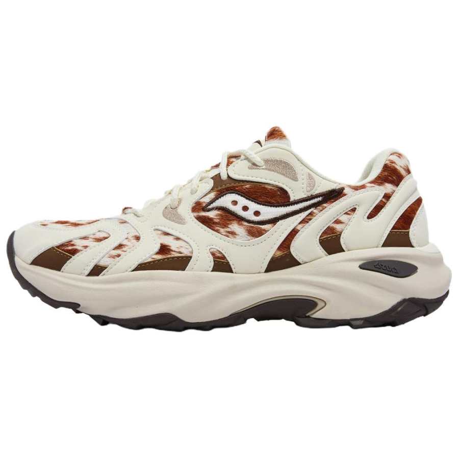 Saucony Azura Running Shoes Unisex Beige Brown