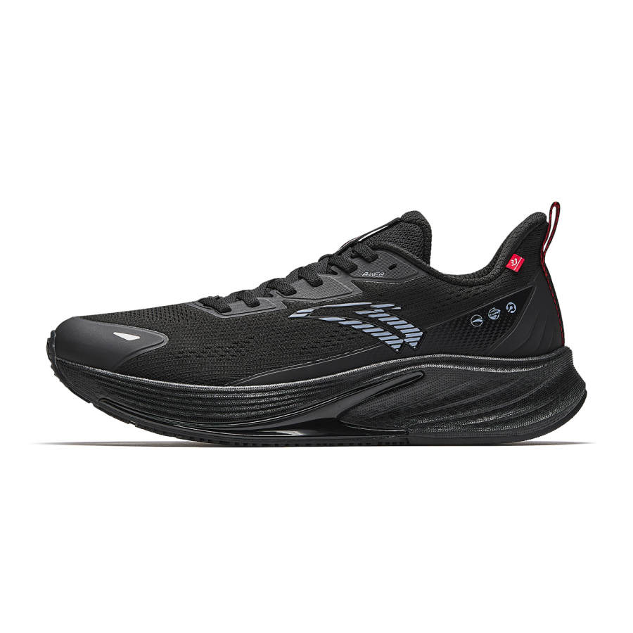 Anta Rocket 6.0 Comfortable Textile, Rubber Low top Running Shoes Men's Black Blue