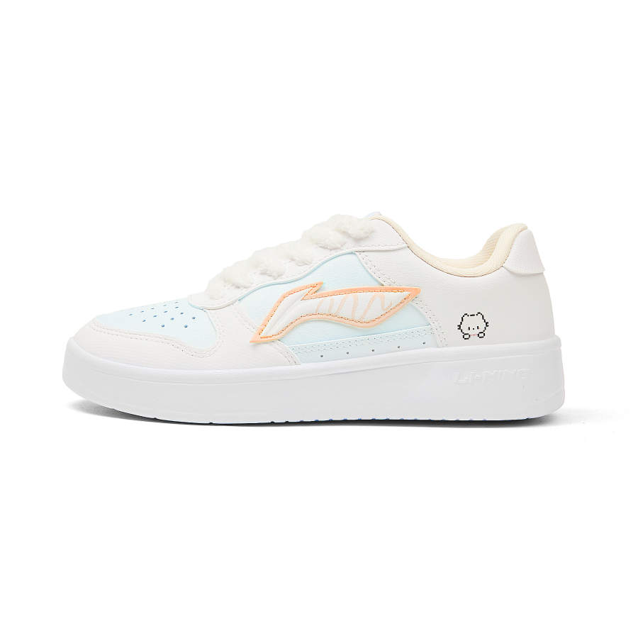Li-Ning LiNing Pontoon Boats Abrasion Resistant Lightweight Slip Resistant Low top Skateboard Shoes Women's Blue