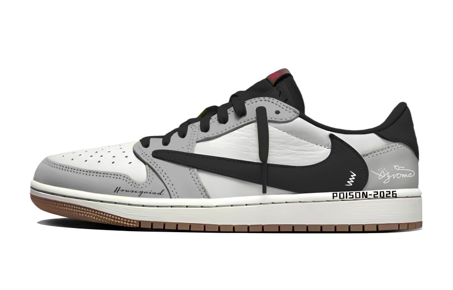 Jordan Travis Scott x Jordan Air Jordan 1 Heaven's Wrath Sheath Hook Abrasion Resistant Breathable