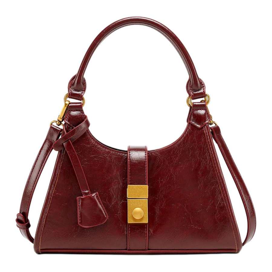 PAYOT Synthetic Leather Handbag Regular Women's Burgundy