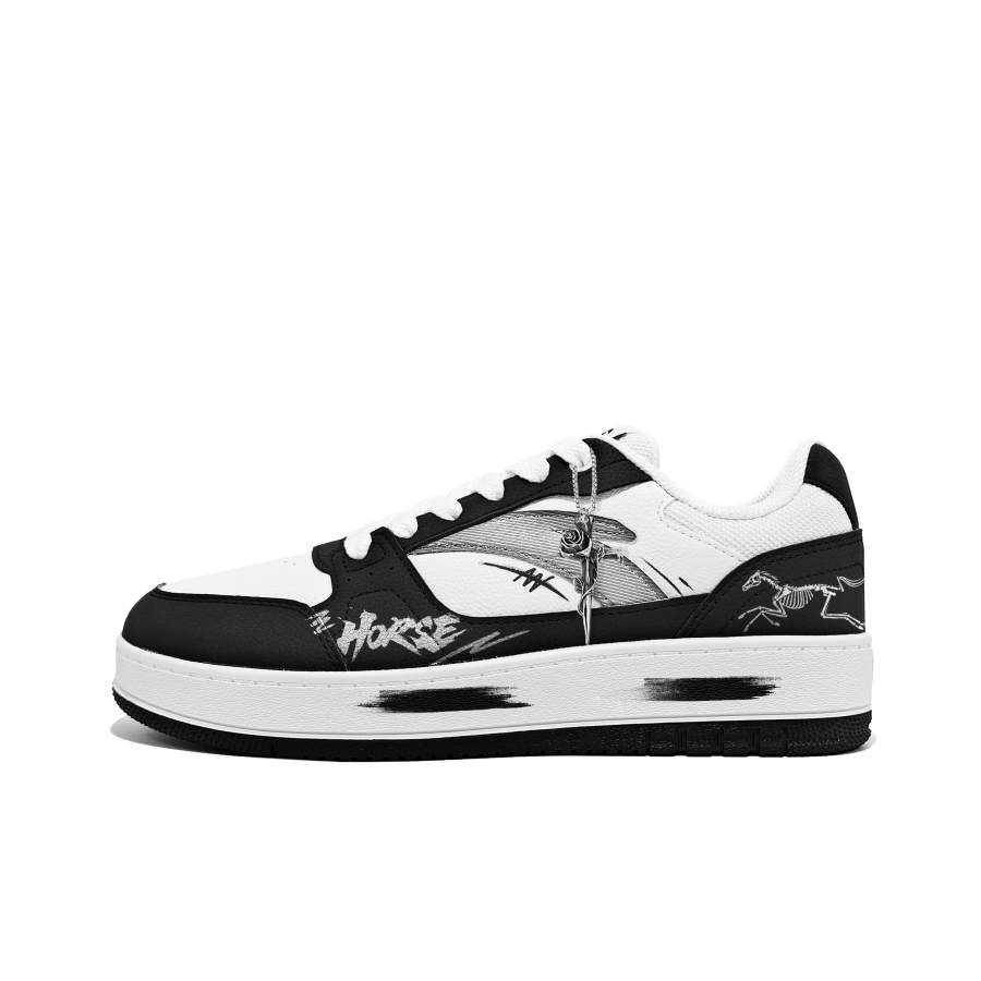 Anta Original 2 Cushioning Abrasion Resistant Low top Skateboard Shoes Unisex Black