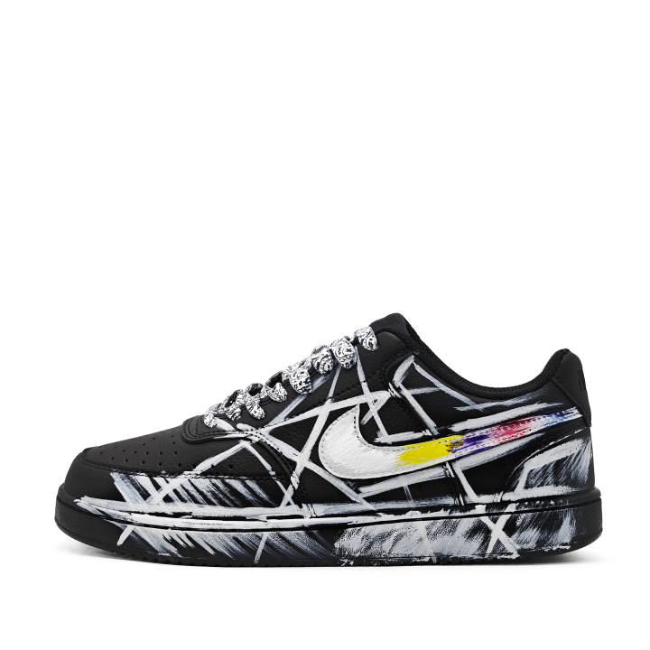 Nike Nike Court Vision Geometric Deconstruction Abrasion Resistant Breathable Height Increasing Low top Skateboard Shoes