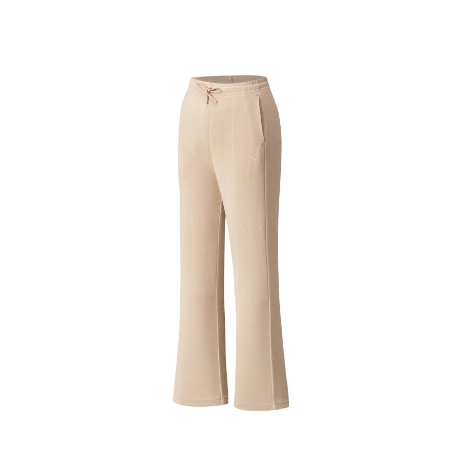 Anta Knitted Sweatpants Women's Bean Juice Khaki