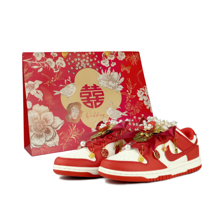 Nike Nike Dunk Eternal Love, Shopping Bag Abrasion Resistant Low top Skateboard Shoes Women's Red