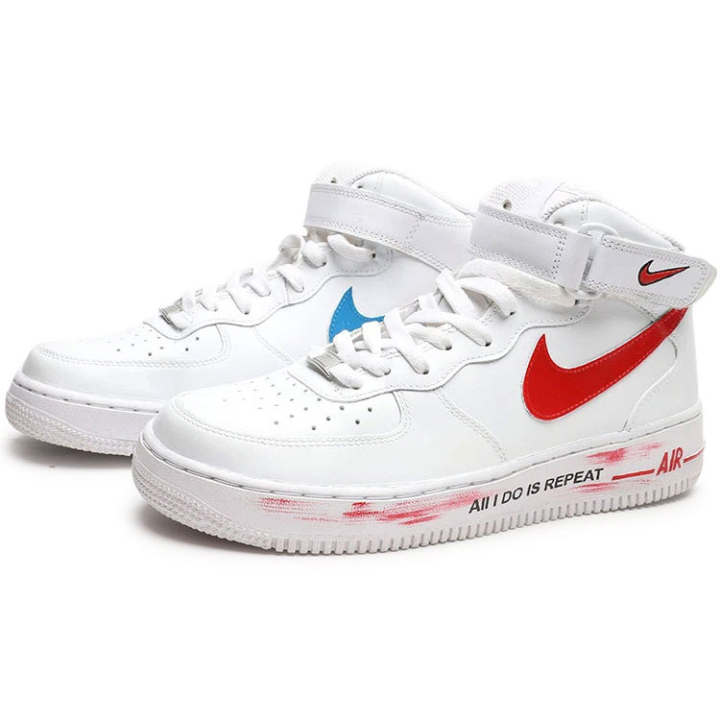 Nike Nike Air Force 1 07 Cushioning Abrasion Resistant Balance Cushioning Abrasion Resistant Balance Skateboard Shoes Men's