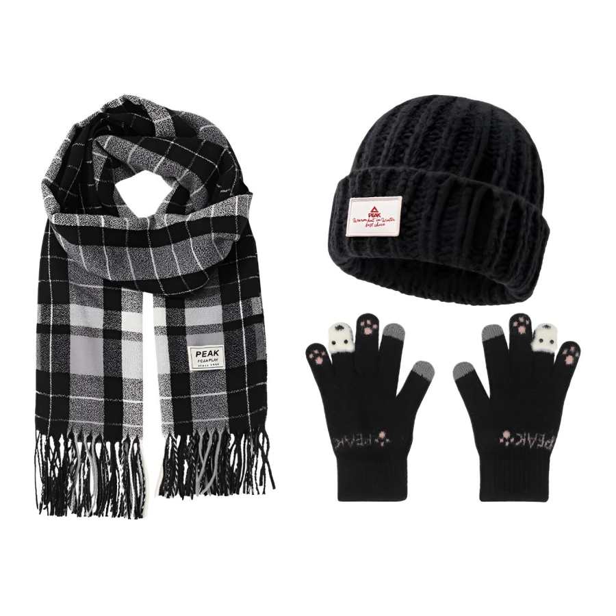 PEAK PEAK Polyester Knit Scarves Unisex