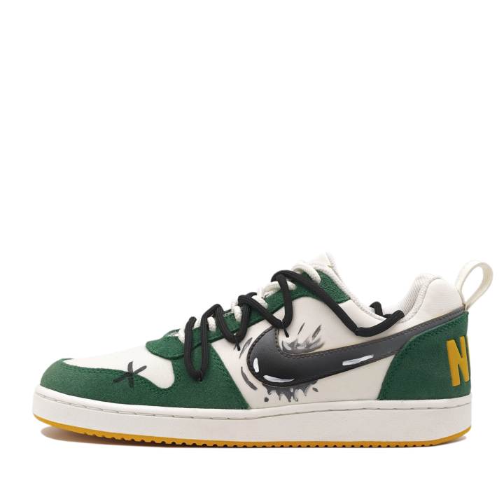 Nike Nike Court Borough Leather Abrasion Resistant Low top Skateboard Shoes Men's Green