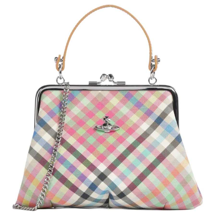 Vivienne Westwood Granny Frame Artificial Leather Handbag Women's Multicolor