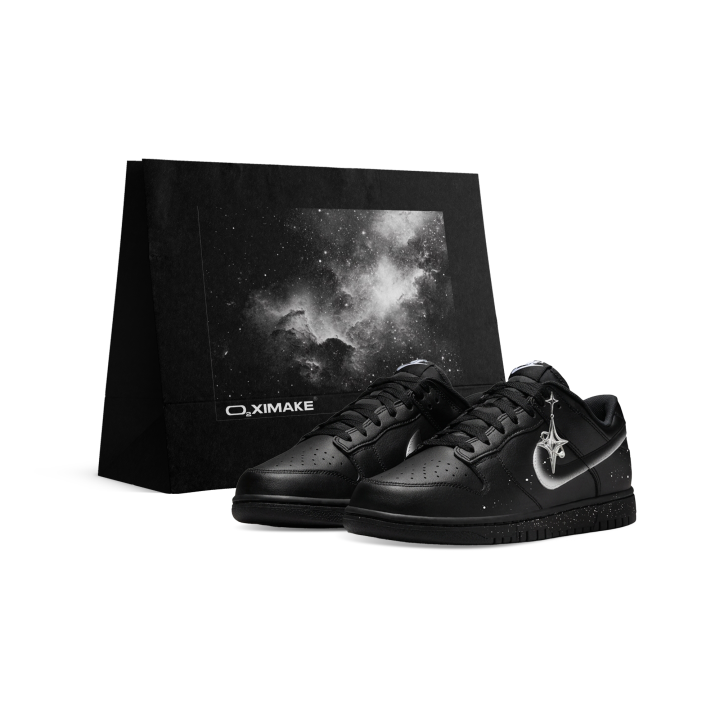 Nike Nike Dunk Abrasion Resistant Breathable Low top Skateboard Shoes Unisex Black White