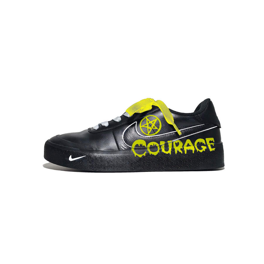 Nike Nike Court Shot YQ Abrasion Resistant Abrasion Resistant Low top Skateboard Shoes Men's Black