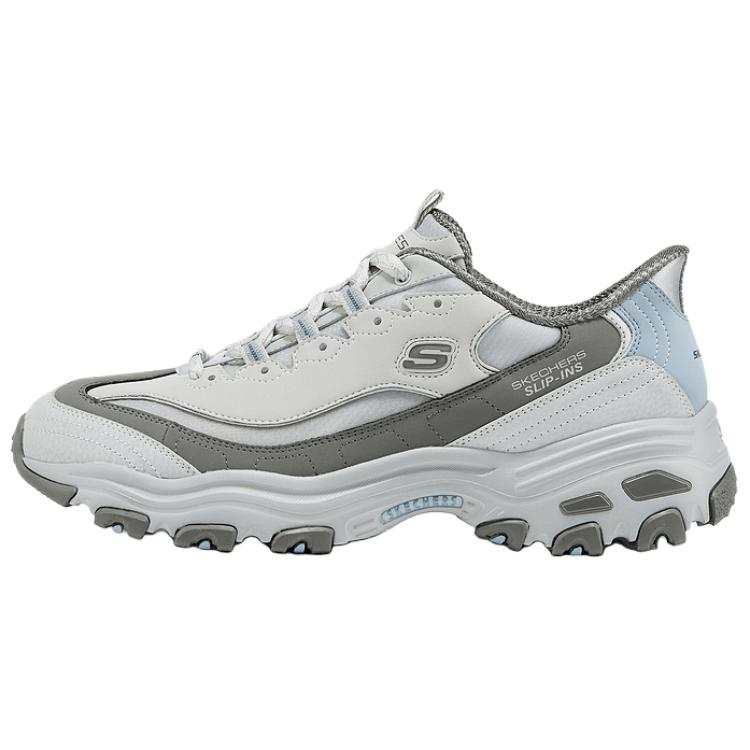 Skechers DLITES Breathable Support Low top Chunky Sneakers Unisex Gray