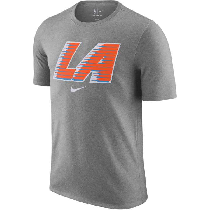 Nike Nike NBA T Shirts Men's Dark Gray Crew Neck
